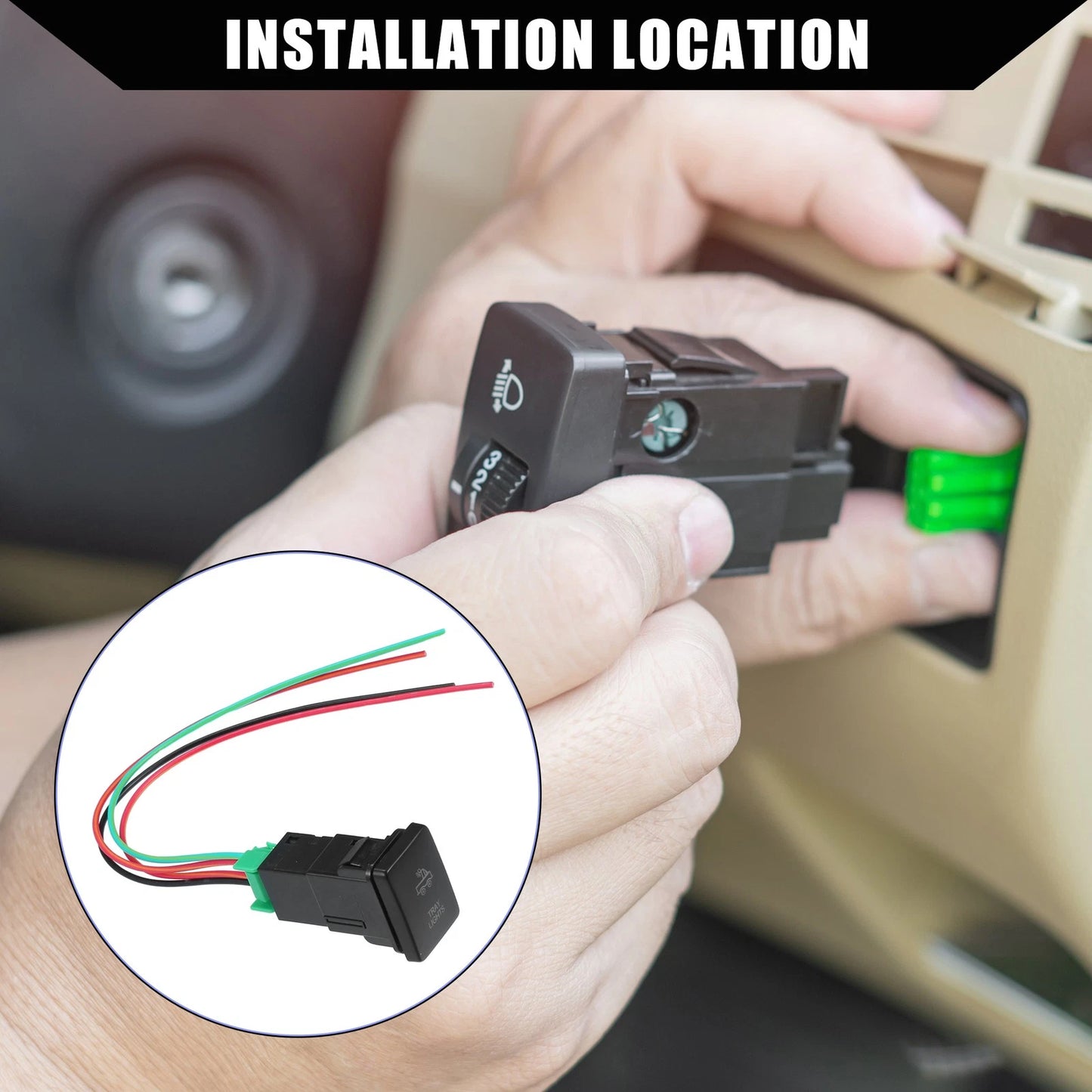 Tray Lights Push Button Switch Set for Toyota Land Cruiser 4Runner (2003-2023)