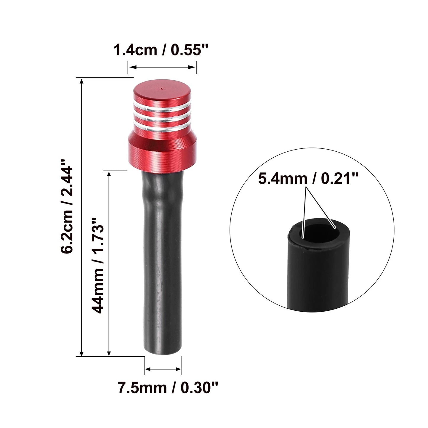3 x Motorcycle Fuel Gas Tank Cap Tube Air Vent Breather Valve Hose Red for Motorcycle