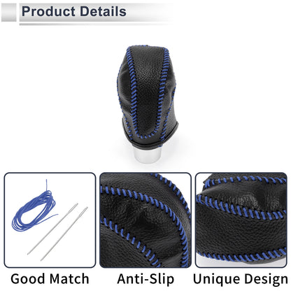Car Gear Shift Knob Cover for Subaru Impreza (2017-2023) Pebbled Black Blue