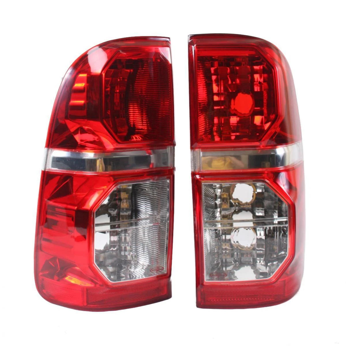 Tail Lights Rear Lamp Lens LH+RH Fits Toyota Hilux Vigo Champ Truck 2011-15 D12
