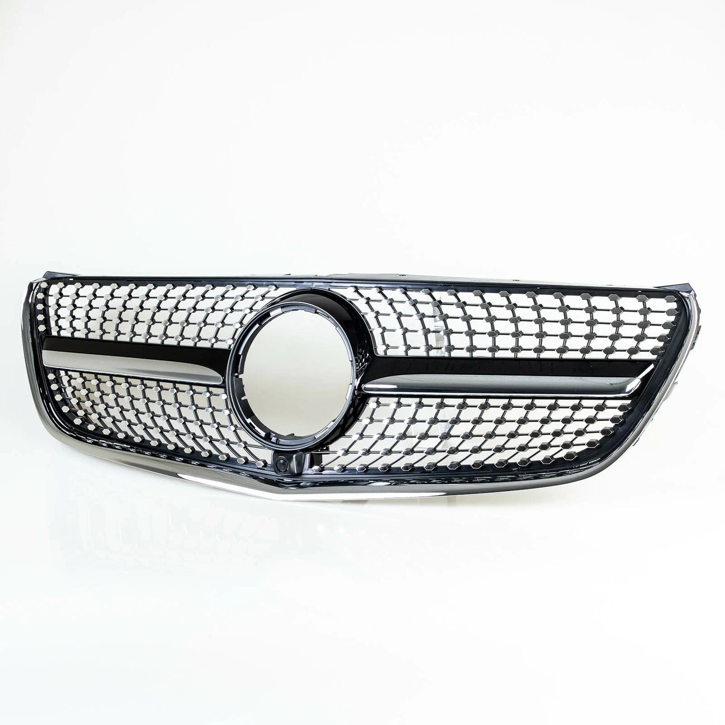 Grille Chrome + Black Diamond Slats for Mercedes V-Class W447 (2016-2019)