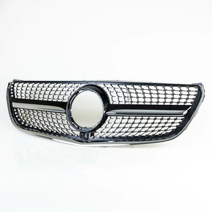 Grille Chrome + Black Diamond Slats for Mercedes V-Class W447 (2016-2019)