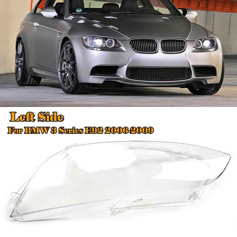 Left Headlight Lens Cover for BMW E92 E93 M3 328i 335i (2006-2009)