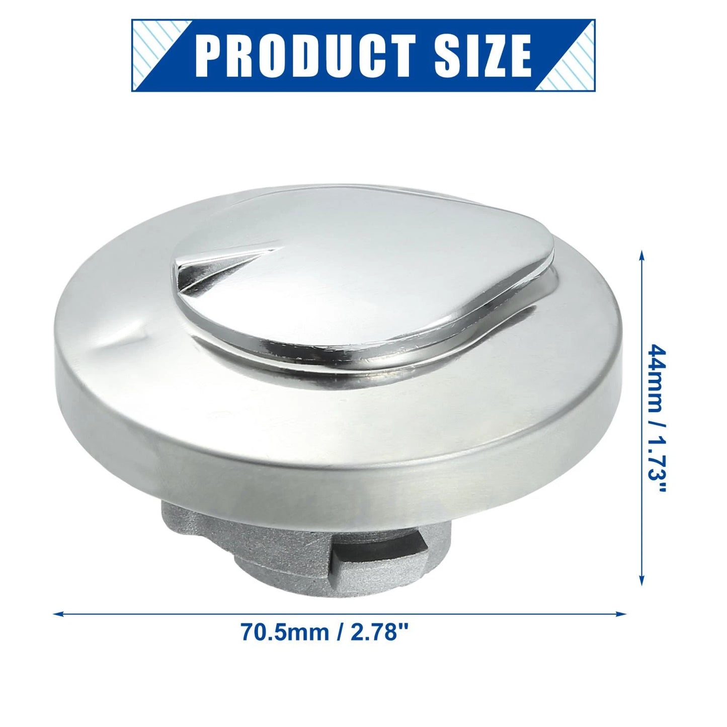 Motorcycle Lock Fuel Tank Filler Cover w/ 2 Keys for Honda Shadow