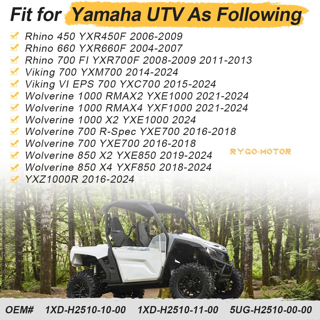 Ignition Key Switch for Yamaha Viking Rhino Wolverine RMAX YXZ