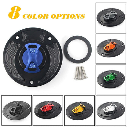 Fuel Gas Tank Cap Cover for Suzuki GSXR 600 750 1000 SV650S SV1000 (2001-2023)