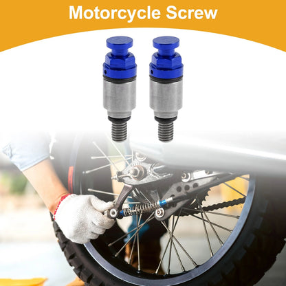 Screw M5x0.8 Fork Air Bleeder Valve Metal Blue 2 x Pcs for Motorcycle