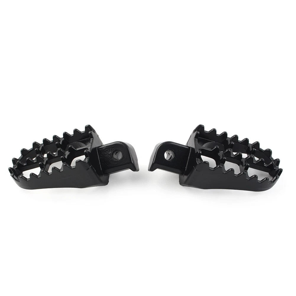 CNC Wide Foot Pegs Rear Set Pedals for Universal Motorcycle Bike Black