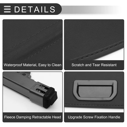 Retractable Cargo Cover for Honda Fit 2002-2007 Rear Trunk Gloss Black