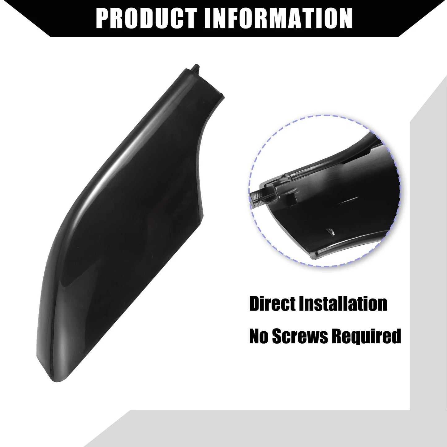 Roof Rack End Cap Covers for Toyota (4 Pcs) Black Plastic
