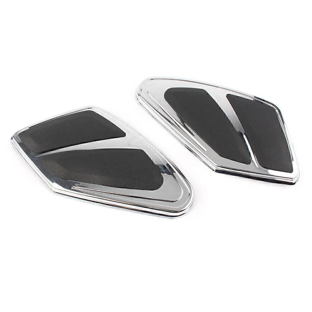 2 x Chrome Tank Trim Knee Pads for Honda Goldwing GL1800 F6B (2012-2017)