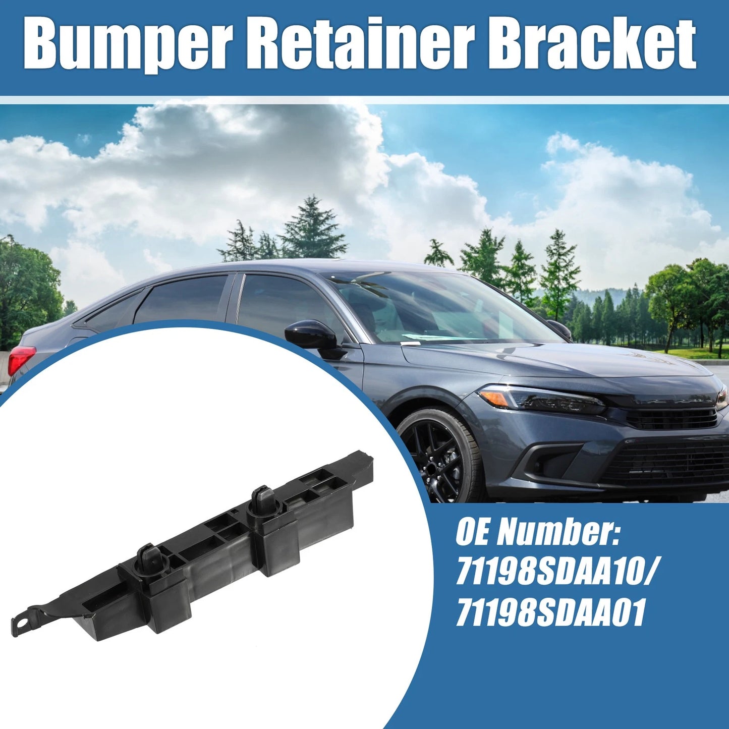 Left Driver Side Bumper Bracket for Honda Accord (2006-2007)