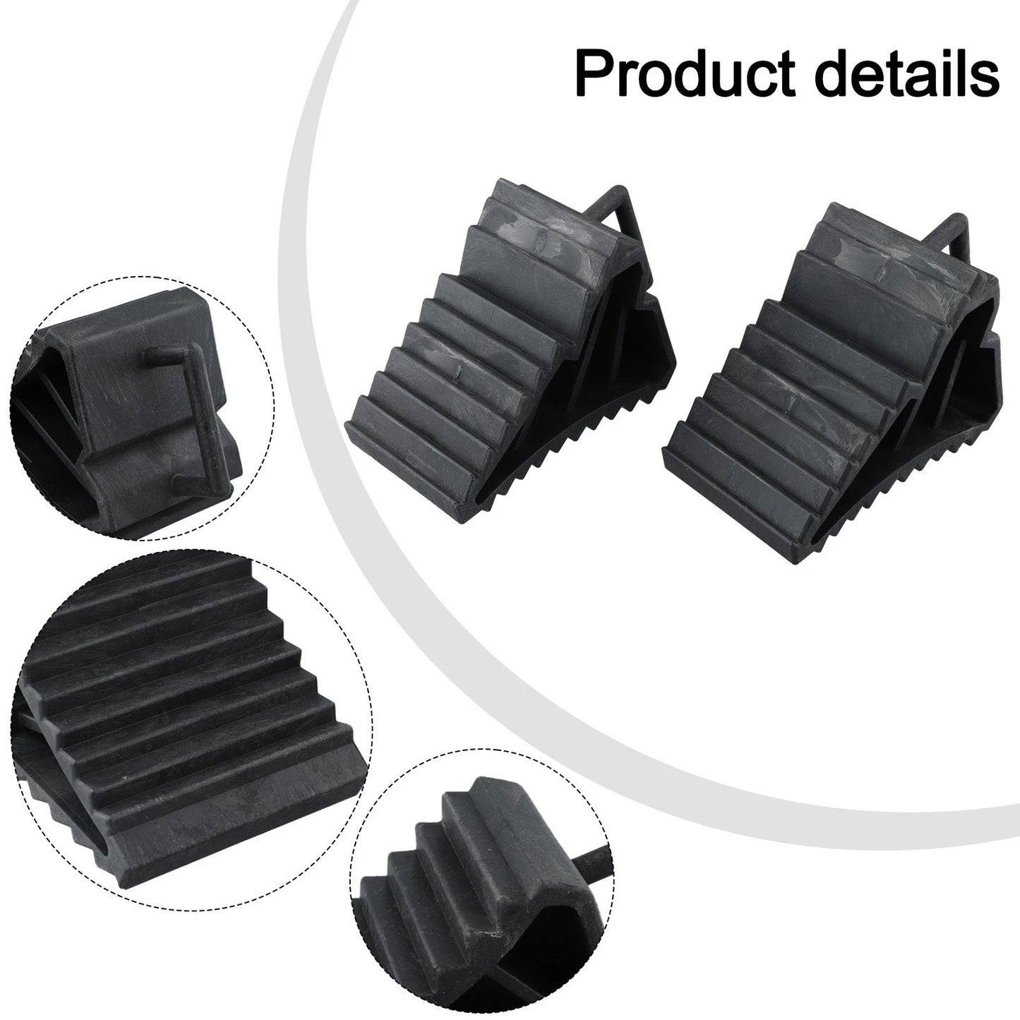 Essential Brake Wedges 2 x for Trailer & Caravan Parking