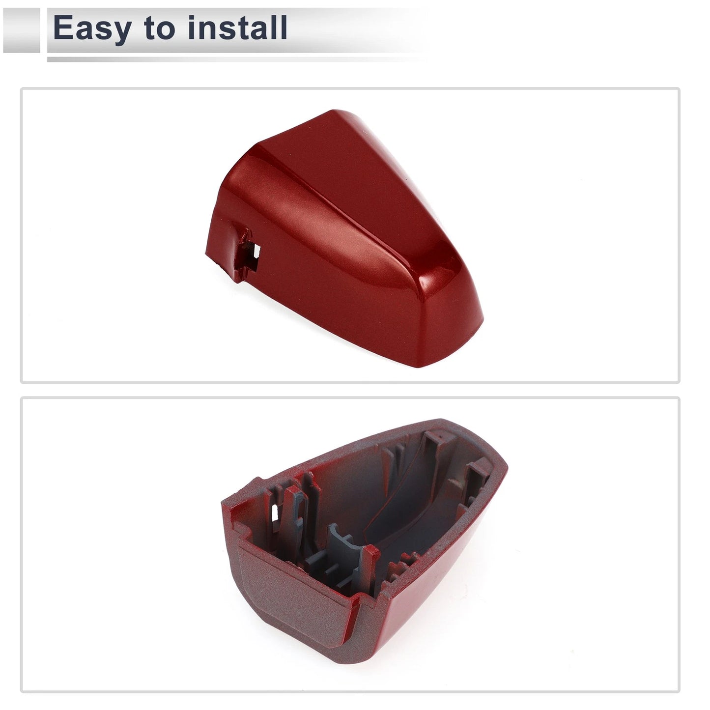 Front Left Door Handle Cover for BMW X1 X2 2015-2018 (2 x Covers) Red