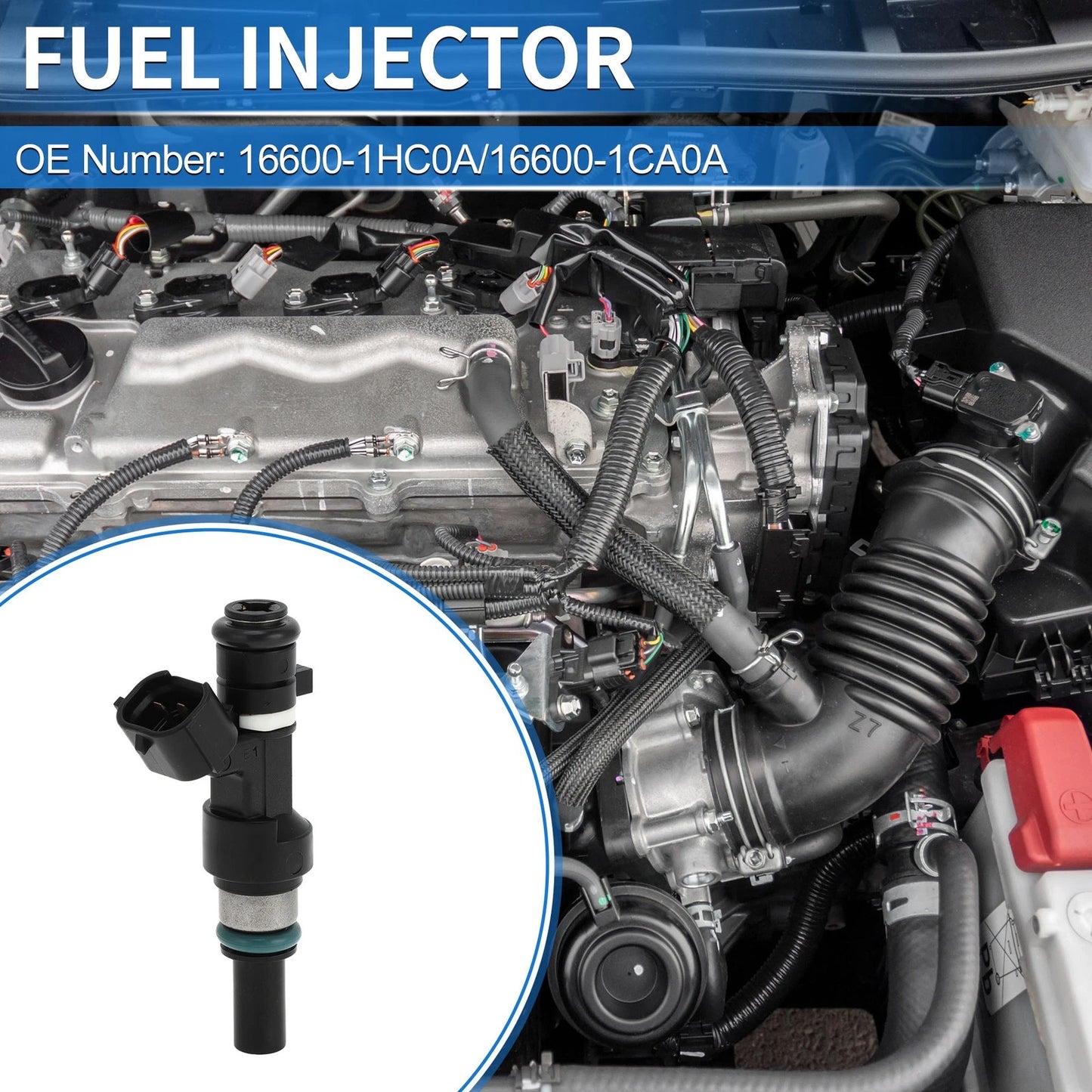 Fuel Injector 1 Pc for NISSAN Note Hatchback E12 1.2 (2013) Black