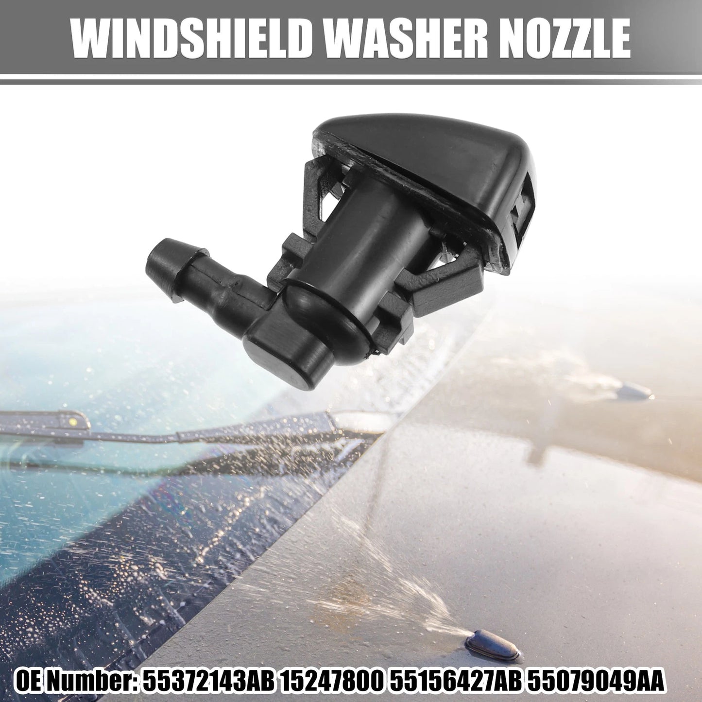 Windshield Washer Nozzle Wiper Spray Jet for Jeep Grand Cherokee (2005-2016)
