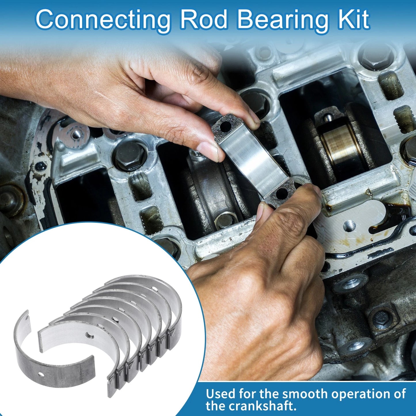 Rod Bearing Set 8 pcs for Toyota Starlet