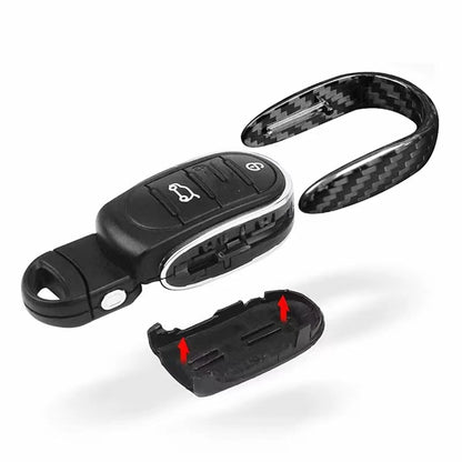 1pc Dry Carbon Fiber Key Fob Case for MINI F54 F55 F56 F57 F60 (2014-2023)
