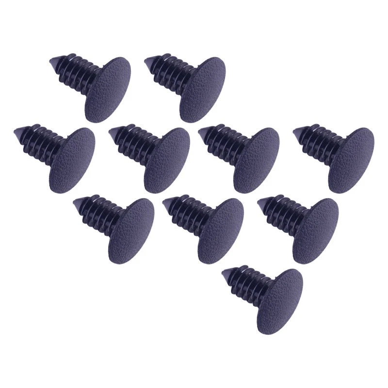 100pcs 9mm Bumper Clips Fastener for Auto Car Fender Push Pin