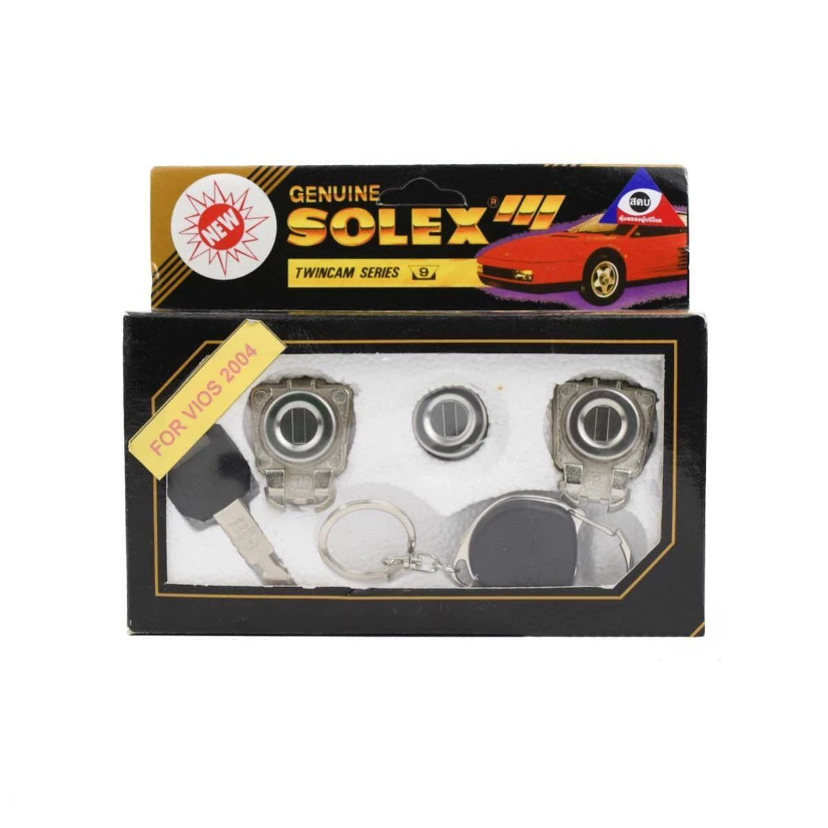 Solex Door Lock Key Cylinder Set Fit Toyota Vios Yaris Belta Sedan 2003-06 D06