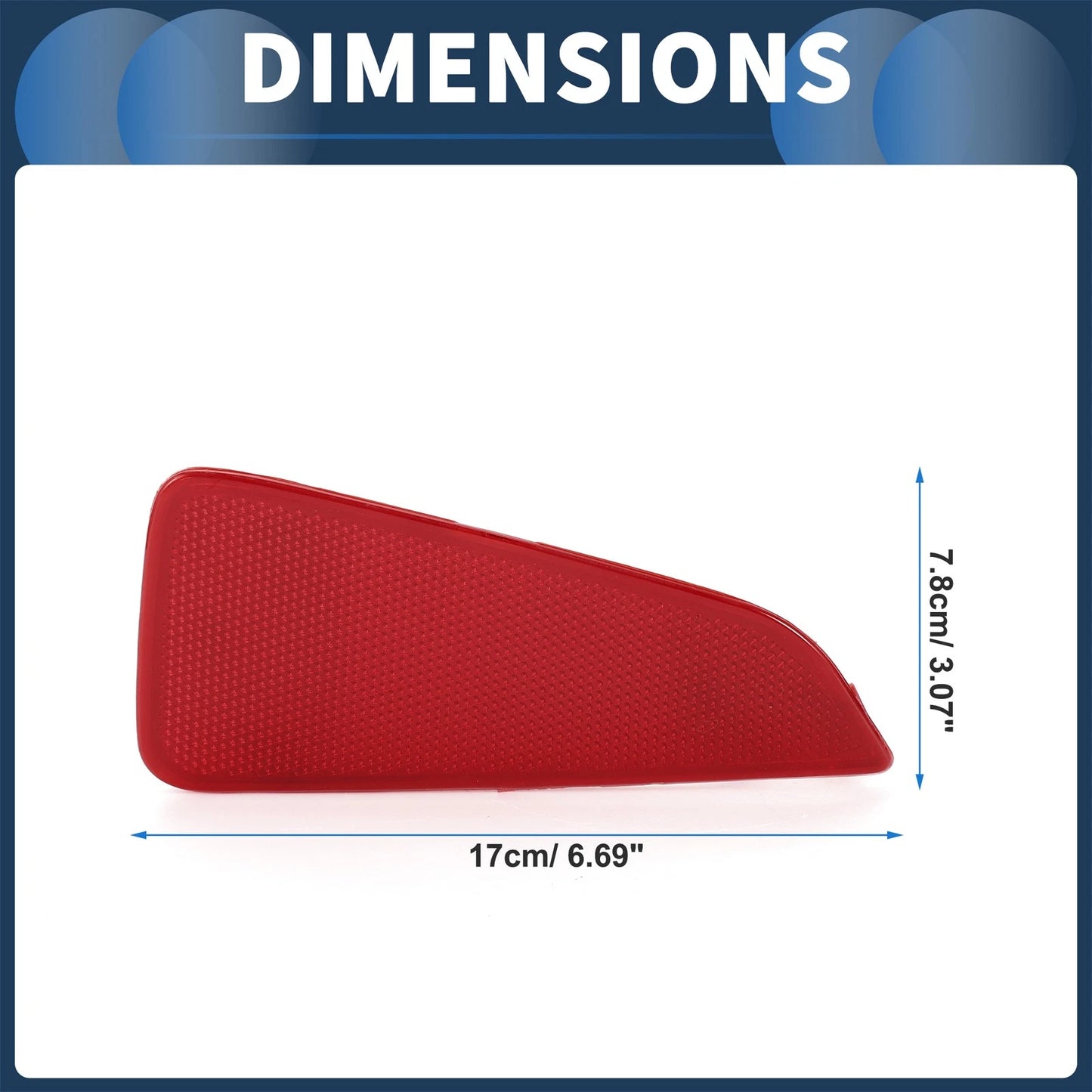 Bumper Reflector for Ford Focus MK4 (2018-2023) Red 1 x Rear Left