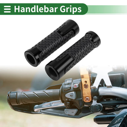 0.87x0.94 Motorcycle Hand Grips Cover Non Slip Black