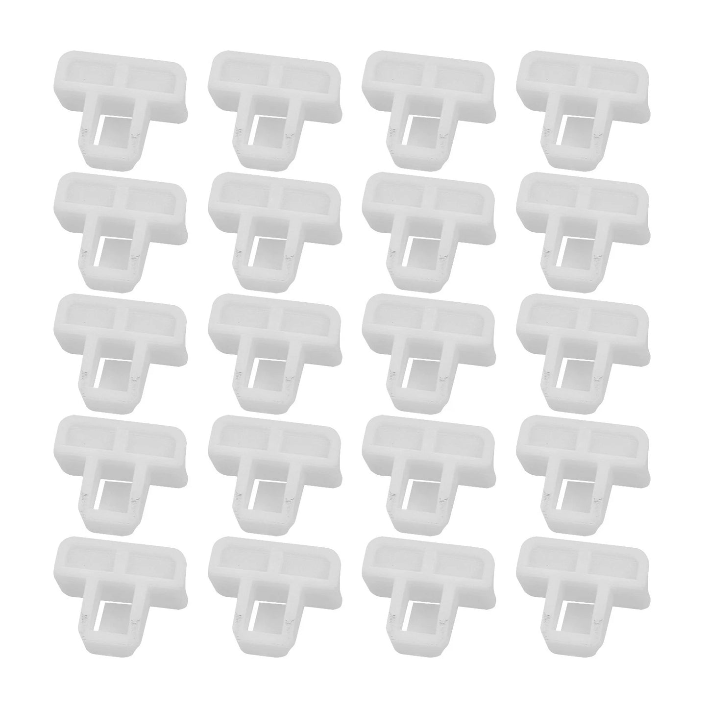 Front Bumper Cover Clip Nylon for Vehicle White Accessories
