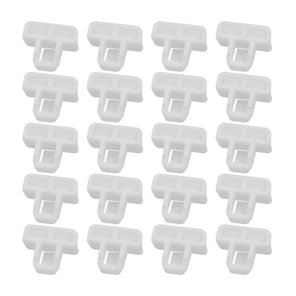 Front Bumper Cover Clip Nylon for Vehicle White Accessories