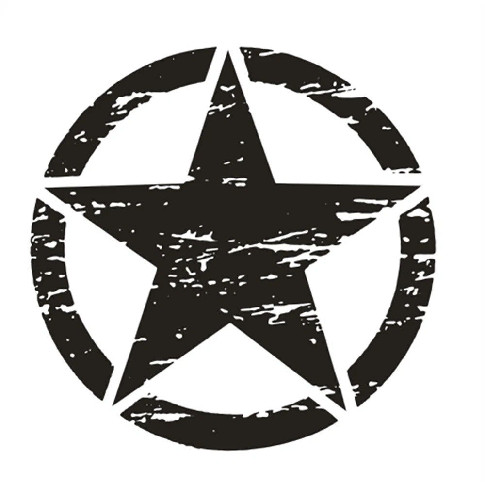 Black Graphic Decal Sticker 50cm x 50cm for Jeep Wrangler
