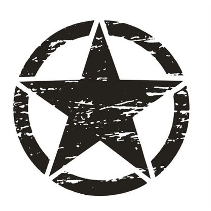 Black Graphic Decal Sticker 50cm x 50cm for Jeep Wrangler