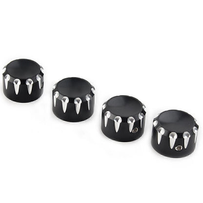 4 x Black Engine Screw Topper Cover Head Bolt Caps for Harley 883