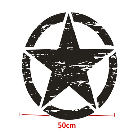 Black Graphic Decal Sticker 50cm x 50cm for Jeep Wrangler
