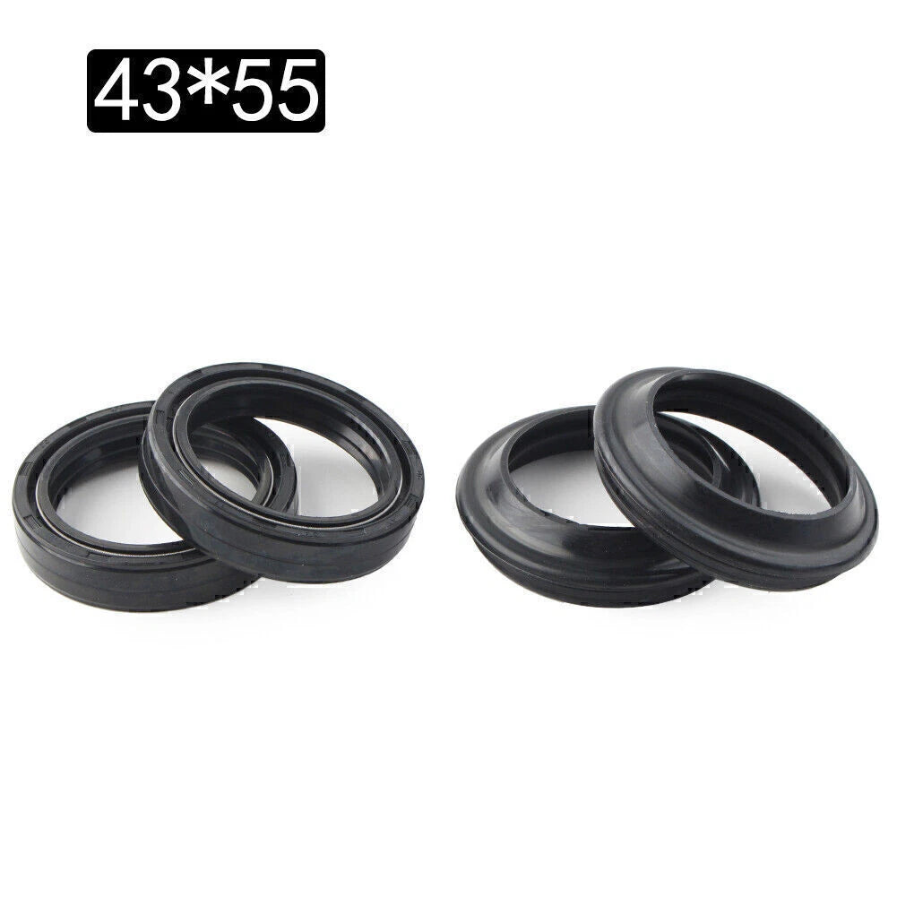 4 x 43X55 Motorcycle Front Fork Damper Shock Absorber Oil Seal