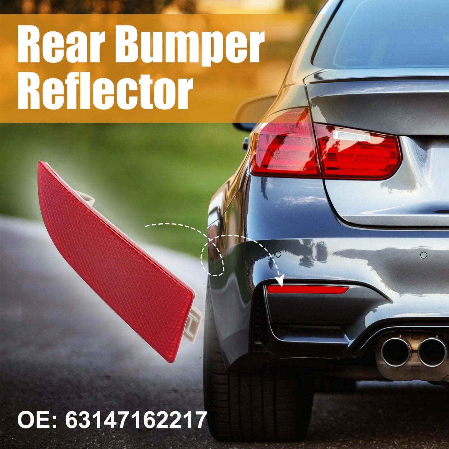 Rear Bumper Reflector Strip Cover Left for BMW X3 (2007-2010)