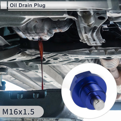 1 Set M16x1.5 Engine Oil Drain Plug with Gasket for Car, Motorcycle, Boat