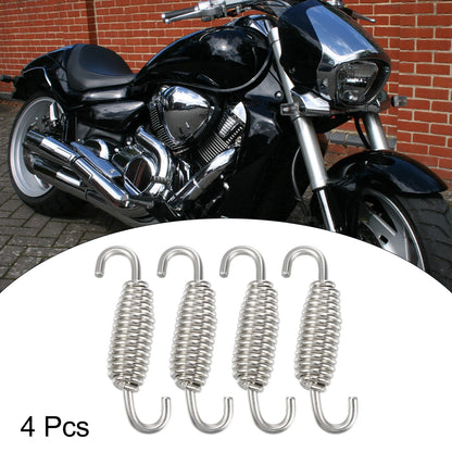 4 Pcs 55mm 2.17" Motorcycle Muffler Exhaust Pipe Spring for Motorcycle