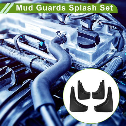 Mud Flaps Splash Guards 1 Set for Jeep Cherokee (2014-2018)