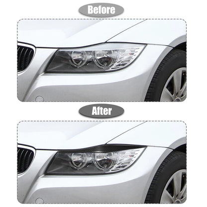 Carbon Fiber Headlight Eye Lid Covers for BMW E90 (2006-2011)