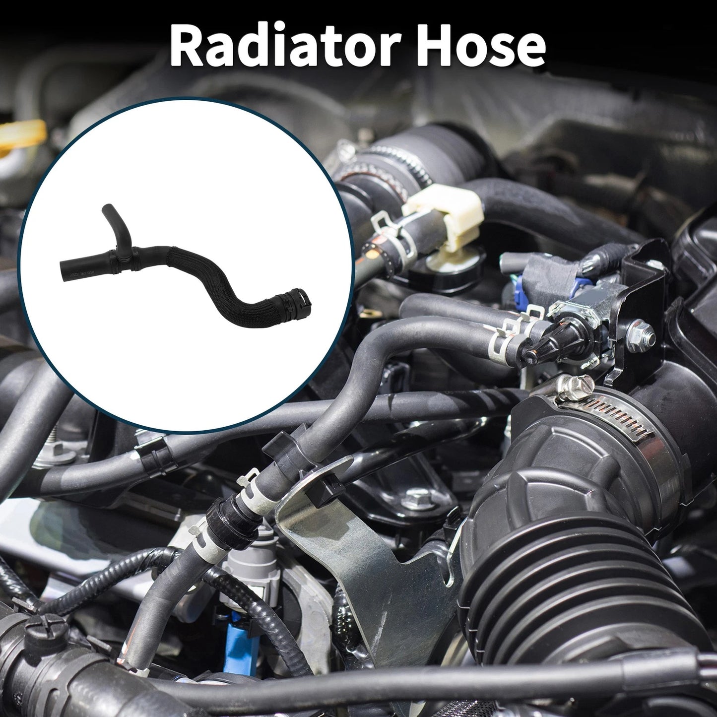 Radiator Hose for Jeep Renegade 1.3L 2.4L (2015-2021) Rubber Water Pipe