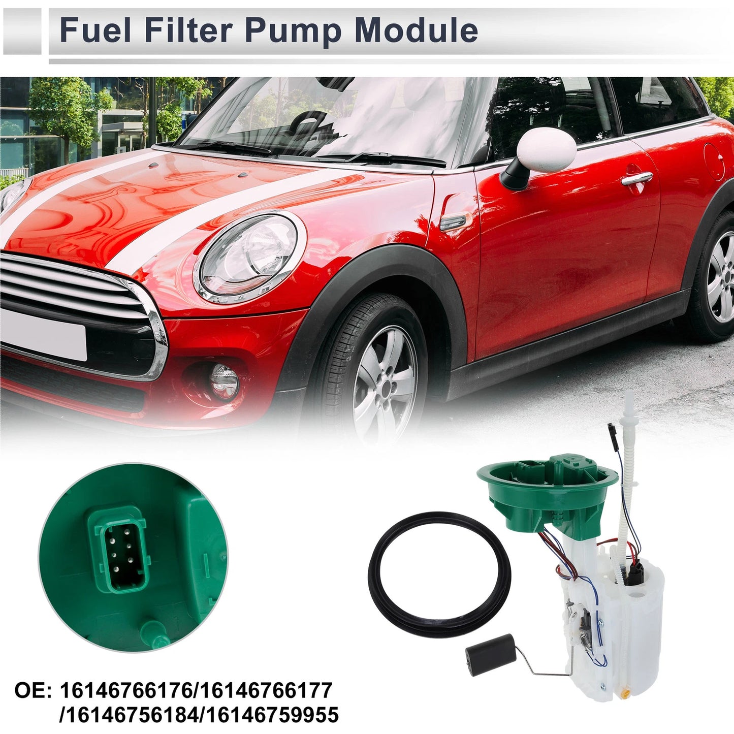 Fuel Pump Assembly for Mini Cooper 2002-2004 L4 1.6L Gas Hatchback