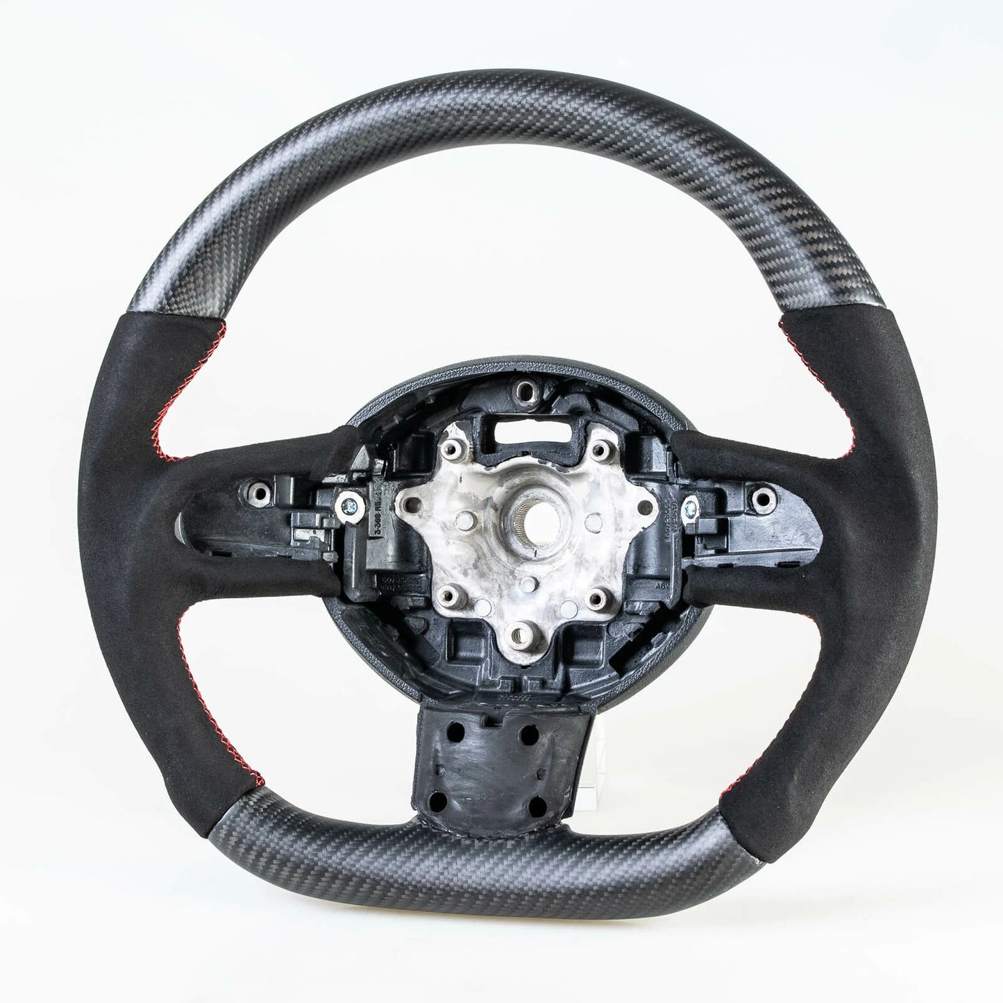 Flat Bottom Matte Carbon Suede Steering Wheel for Mini R55 R56 R57 R58 R60 R61 (2006-2019)