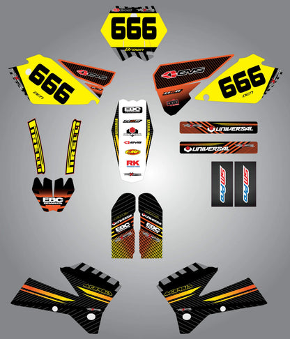 KTM 125 SX Full Sticker Kit for 2003-2004 ( Graphics)