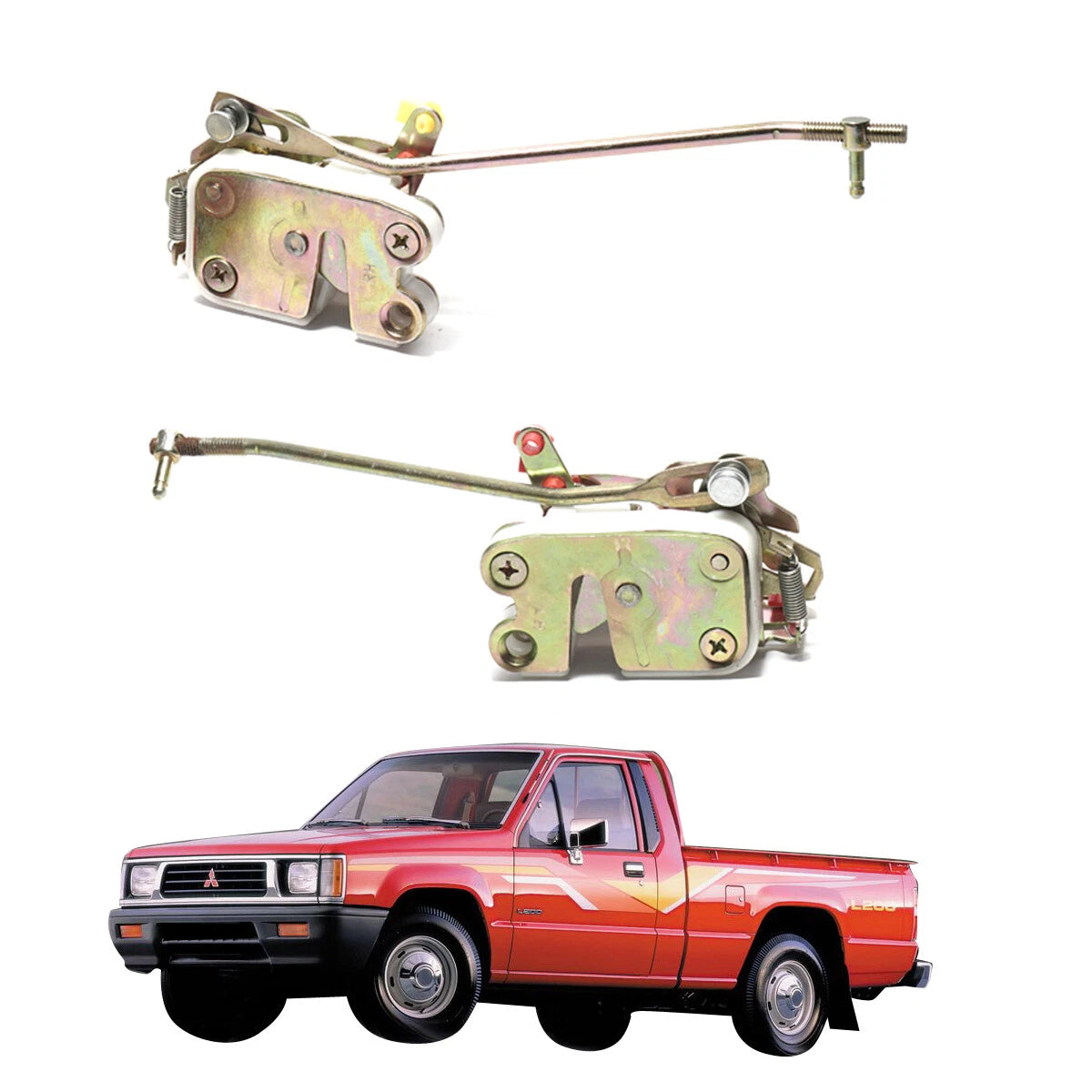 Front Door Lock Latch Set for Mitsubishi Triton L200 Strada 1986-1996