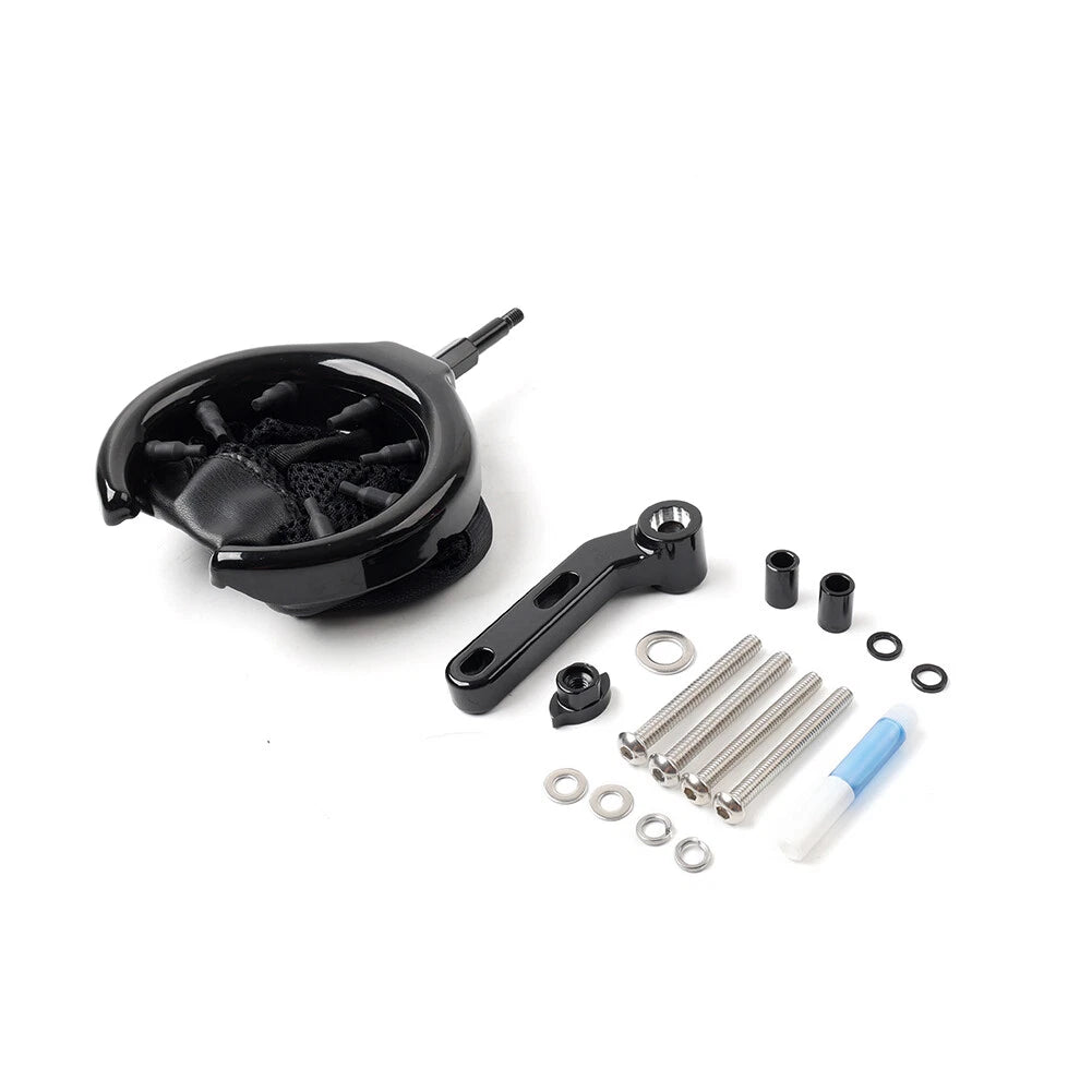 Universal Handlebar Drink Cup Holder with Mesh Basket for Clutch Brake Perch Mount