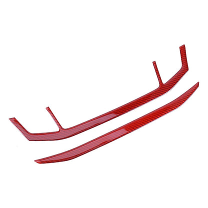 Red Carbon Fiber AC Console Frame Covers for Honda Accord (2013-2017)