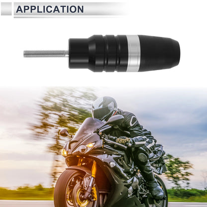 11mm Aluminum Alloy Plastic Frame Bolt for Motorcycle Slider Silver Tone