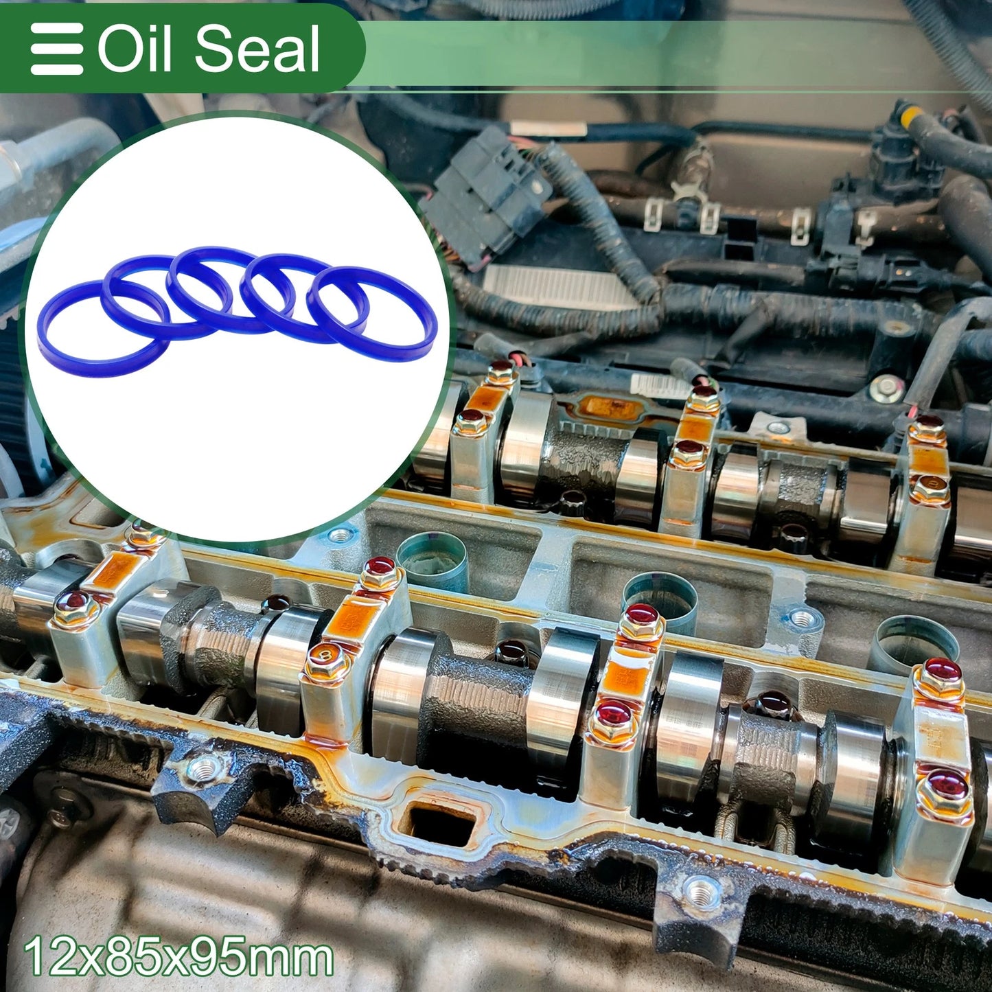 Oil Seal / 85x95x12mm / Rotary Shaft Seal TPU 5 Pcs for Universal