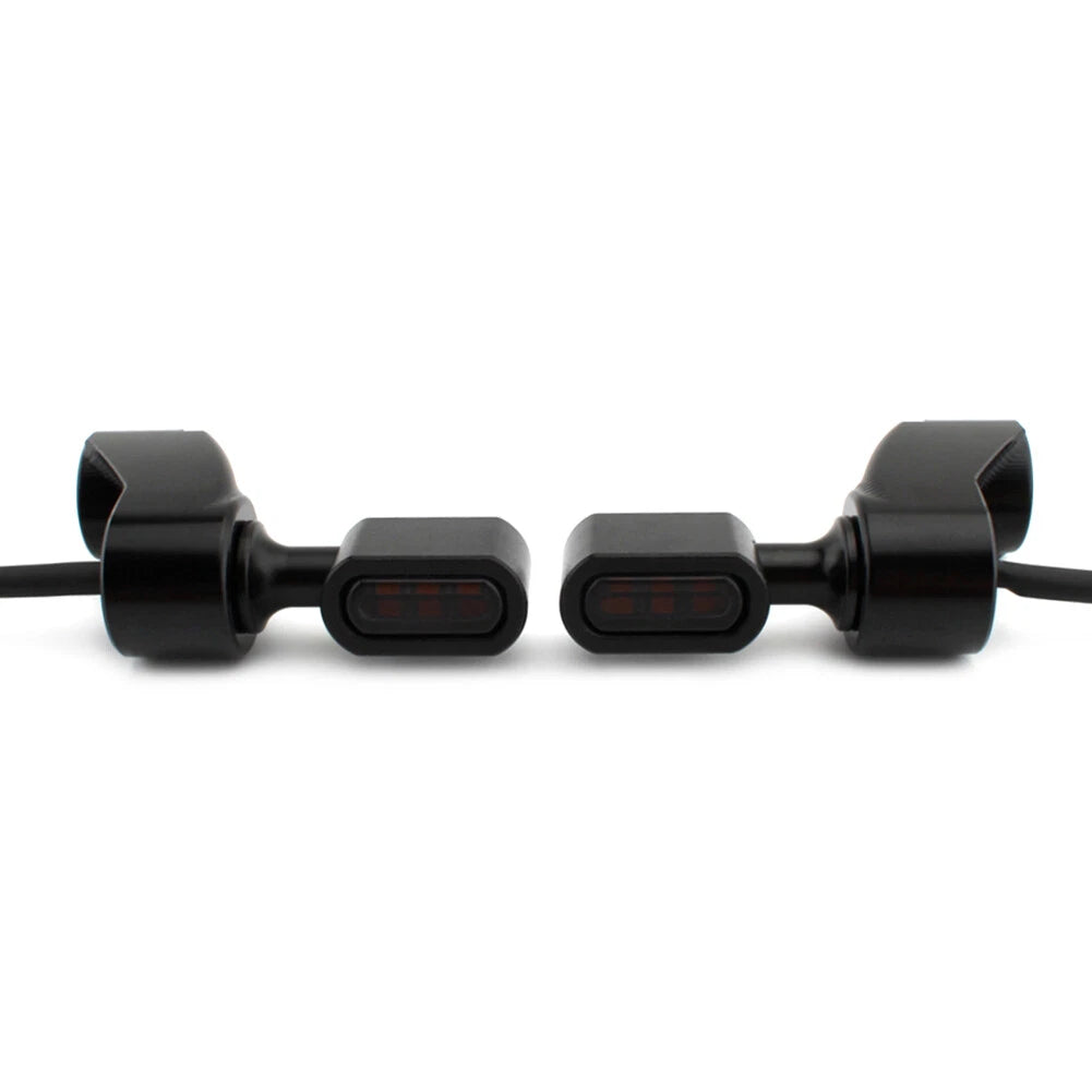 Black Front Fork Turn Signal Indicator Light for Harley FXR (1987-2000)