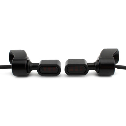 Black Front Fork Turn Signal Indicator Light for Harley FXR (1987-2000)
