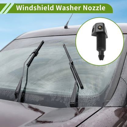 Washer Nozzle w/ Hose Connector for Ford